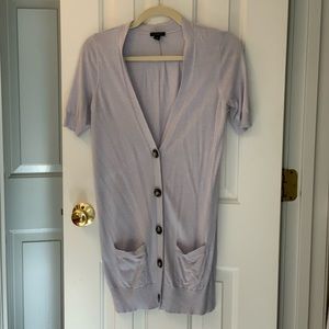 Ann Taylor short sleeve long cardigan